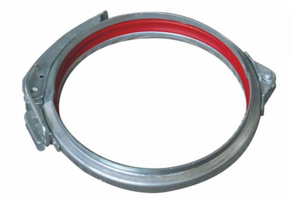 Spannschelle mit PVC-Gummi von D = 80 mm bis D = 400 mm